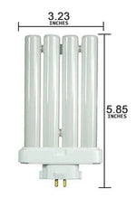 2PK 4 Pins 27W Quad Tube Compact Fluorescent Daylight Light Floor Desk Lamp Bulb