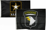 3X5 3'X5' Wholesale Combo Set Army Star & Airborne 101St Black Flags Flag