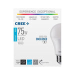 CREE - 75W Equivalent Daylight (5000K) A19 Dimmable LED Light Bulb