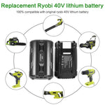 2Pack 40V 6Ah Battery High Capacity Lithium-Ion Op4050 Op4060 Op40401