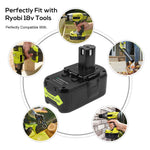 8.0Ah For Ryobi 18V P108 High Capacity Battery Lithium-Ion P106 P107 P103 P105