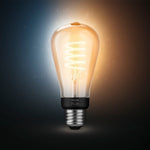 Philips Hue White Ambiance Filament ST19 Bluetooth LED Smart Bulb