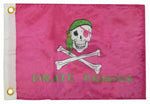 12X18 12"X18" Jolly Roger Pirate Princess Pink Motorcycle Flag Grommets 100D
