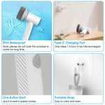 Electric Handheld Spin Scrubber Cordless Cleaning Brush Shower Scrubber Portable