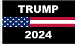 3x5 TRUMP 2024 PATRIOTIC USA BLACK FLAG BANNER GROMMETS