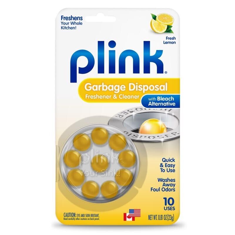 Plink Tablet Garbage Disposal Freshener & Cleaner With Alternative Bleach 10 pk