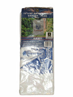 12X18 U.S. Army Emblem White Nylon Embroidered Sleeved Garden Flag 12"X18"
