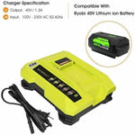 Rapid OP401 Charger For Ryobi 40V 6.0Ah Battery 40 Volt Lithium OP4050 OP40602
