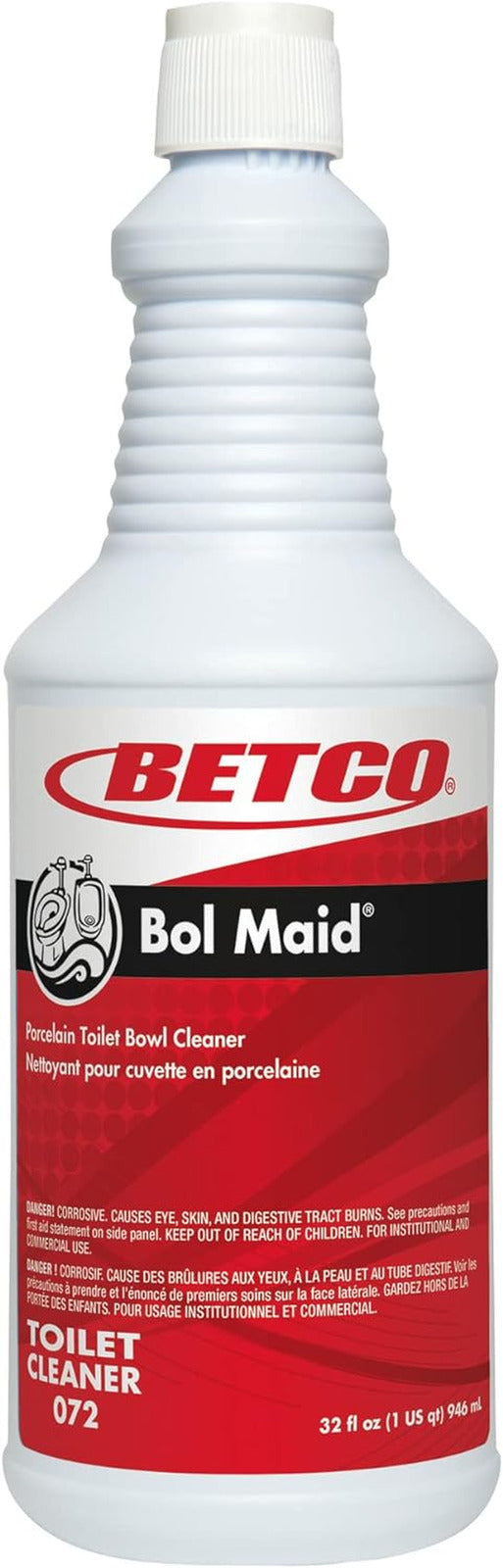 Betco Bol Maid Toilet Cleaner, Mint Scent,  Pack of 12