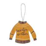 Cwi Fall Decor - Sweater Weather Hello Pumpkin Ornaments 3Pc Set