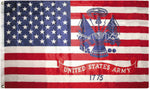 3x5 USA US Flag Army Crest 1775 Emblem Isignia Flag 3'x5' Banner 100D