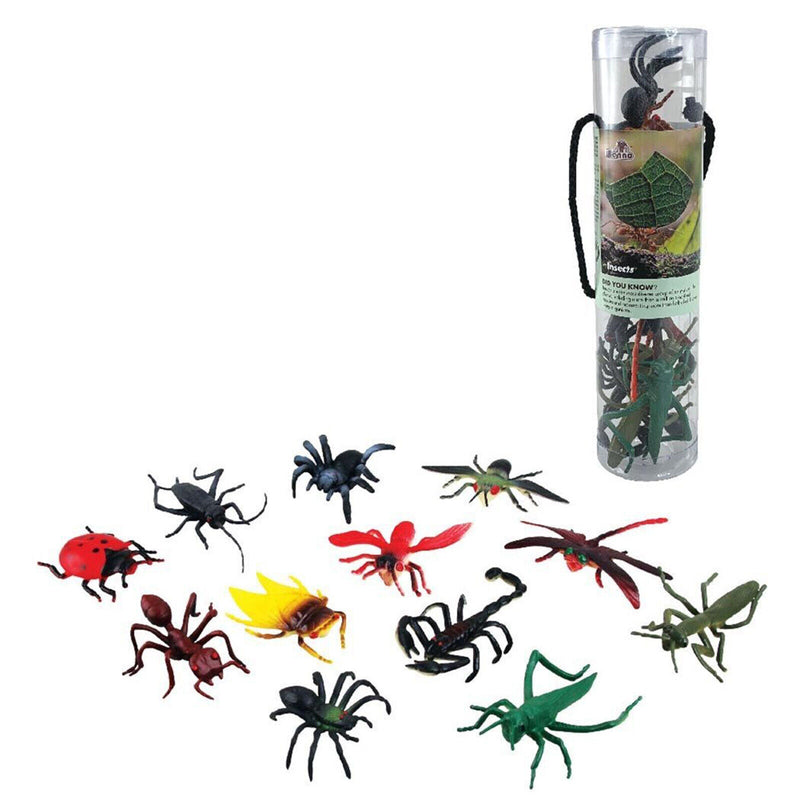 Insects Tube 12 Piece Set 6905 New In Stock Fun Bugs