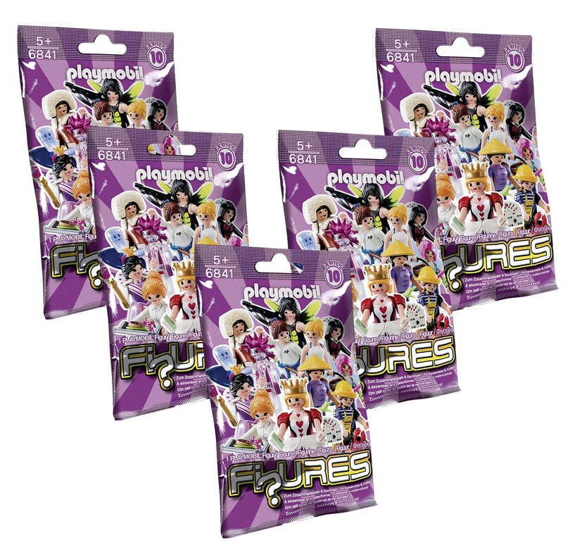 Playmobil Mini Figures Girls (5 Sealed Packs)  Series 10 6841
