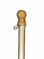 5' Wood Flag Pole Kit Bracket With 3X5 Us Army Camouflage Yellow Emblem Flag