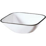 Triple Layer Glass And Chip Resistant Lightweight Square Plates And Bowls Set
