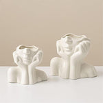 Feminist Minimalism Decorative Modern Nordic Style Flower Vase for Living Room