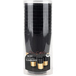 Disposable 12 Oz Black Plastic Tumblers For Partys Weddings