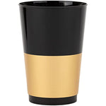 Disposable 12 Oz Black Plastic Tumblers For Partys Weddings