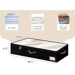 Under Bed Storage Containers with Zippers for Cloths & Blankets