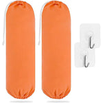 2Pcs Reusable Plastic Bag Organizer Wall Mount