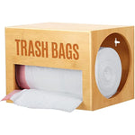 Bamboo Trash Bag Dispenser Wall Mount