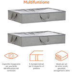 Under Bed Fabric Storage Container Bags with Window and Handles