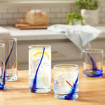 Blue Ribbon Impressions 16 Piece Tumbler And Rocks Glass Set