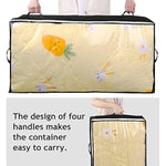 Thick Fabric Storage Bins with Clear Window and Reinforced Handles