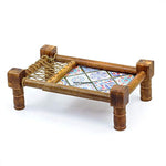 Traditional Decorative Asian Cot Tray For Snacks Drinks