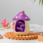 Cute Mushroom Incense Holder with 60 Incense Cones