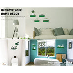 Floating Hanging Shelves with Cable Clips for Bedroom & Gaming Room - Set Of 2