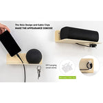 Floating Hanging Shelves with Cable Clips for Bedroom & Gaming Room - Set Of 2