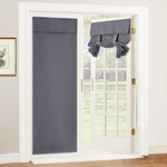 Self Stick Tie Up Shades Tricia Door Window - W 26 x L 69 inches