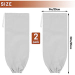 2Pcs Reusable Plastic Bag Organizer Wall Mount