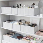 Set Of 12 Closet Organizer and Storage Divider Baskets For Clothes