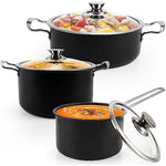 Induction-Pots-and-Pans,-Stainless-Steel-cookeware-set-6pcs-With-Lid