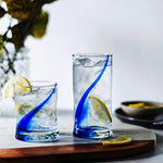 Blue Ribbon Impressions 16 Piece Tumbler And Rocks Glass Set