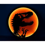 Jurassic Park T Rex Logo Led Wall Light Sign Ready To Hang Wall Decor Artwork