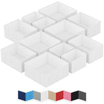 Set Of 12 Closet Organizer and Storage Divider Baskets For Clothes