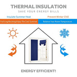 Self Stick Tie Up Shades Tricia Door Window - W 26 x L 69 inches