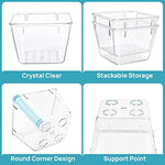 4-Size Versatile Bathroom and Vanity Drawer Organizer Trays