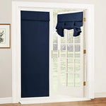 Self Stick Tie Up Shades Tricia Door Window - W 26 x L 69 inches