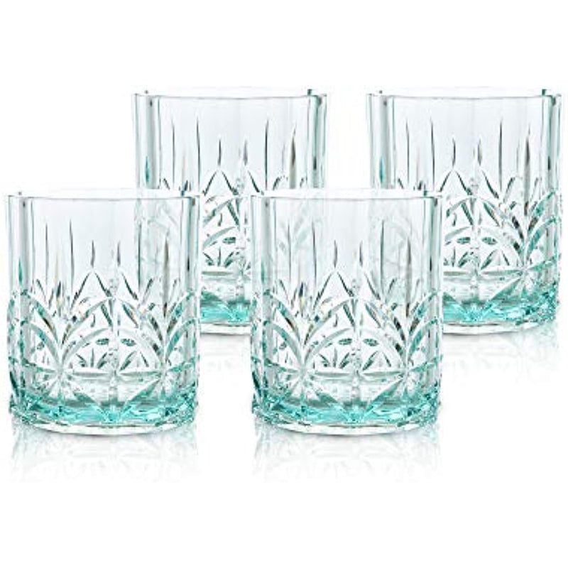 Shatterproof Tritan Plastic Short Tumbler Set Of 4 13Oz