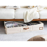 Under Bed Storage Containers with Zippers for Cloths & Blankets