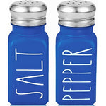 Stainless Steel Lid Glass Salt and Pepper Shakers