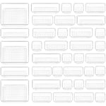 4-Size Versatile Bathroom and Vanity Drawer Organizer Trays