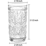 6 Pack 12 Oz Romantic Water Glasses Premium Drinking Glasses Tumblers For Beverages