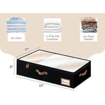 Under Bed Storage Containers with Zippers for Cloths & Blankets