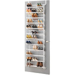 White 36-Pair Over The Door Shoe Organizer