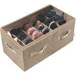 Shoe Organizer Closet Storage Solution with Clear Cover